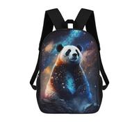 sinyumoney Cosmic Panda Art Print-11 Sac À Dos Scolaire Pour Enfants 17 Pouces, Sac À Dos Décontracté Pour Les Voyages, Grand Sac À Dos De Jour Pour Garçons Et Filles 17inch