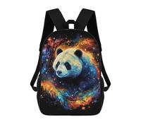 sinyumoney Cosmic Panda Artwork Sacs À Dos, Sac À Dos Enfant, Sac D'école, Sac À Dos De Voyage Imprimé En 3D, Accessoire De Mode, Sac À Dos Imperméable Pour Enfants 17inch
