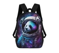 sinyumoney Cosmic Panda Astronaut Art Print Sac À Dos Scolaire Imprimé En 3D Pour Garçons Et Filles, Sac À Dos Pour Enfants, Sac De Voyage 17inch