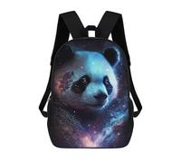 sinyumoney Cosmic Panda Portrait-3 Sacs À Dos 17 Pouces Pour Enfants, Sacs D'école Imprimés En 3D Pour Élèves Du Primaire Et Du Collège, Garçons Et Filles