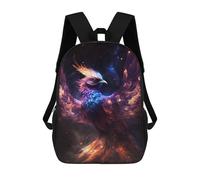 sinyumoney Cosmic Phoenix Rising Sac À Dos Scolaire Pour Filles Et Garçons, Avec Poche, Sac À Dos Tendance Pour Enfants 17inch