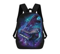 sinyumoney Cosmic Piano Keys Sacs À Dos Imprimés En 3D Pour Enfants 17inch Sacs À Dos Tendance Et Décontractés Pour La Journée, Sacs De Voyage, Sacs À Dos D'extérieur Pour Garçons Et Filles