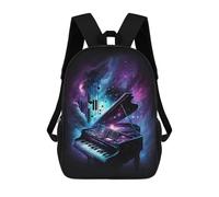 sinyumoney Cosmic Piano Melody Sac À Dos Scolaire Imprimé En 3D Pour Garçons Et Filles, Sac À Dos Pour Enfants, Sac De Voyage 17inch