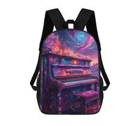 sinyumoney Cosmic Piano Sacs À Dos Pour Enfants, Cartables, Sacs À Dos Scolaires Imprimés En 3D, Sacs À Dos De Voyage Tendance Pour Enfants (primaire, Collège) 17inch