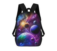 sinyumoney Cosmic Planets in Space-2 Sacs À Dos 17 Pouces Pour Enfants, Sacs D'école Imprimés En 3D Pour Élèves Du Primaire Et Du Collège, Garçons Et Filles