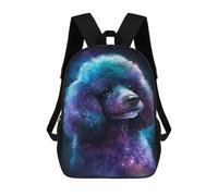 sinyumoney Cosmic Poodle Art Print-20 Sacs À Dos Pour Enfants 17inch Sac À Dos Scolaire, Sac D'école Imprimé En 3D Pour Garçons, Élèves Du Primaire Et Du Collège