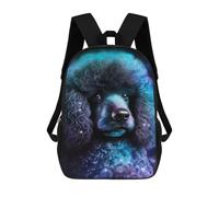 sinyumoney Cosmic Poodle Art Print-9 Sacs À Dos 17 Pouces Pour Enfants, Sacs D'école Imprimés En 3D Pour Élèves Du Primaire Et Du Collège, Garçons Et Filles