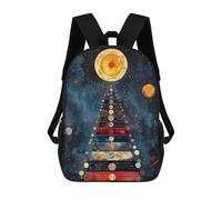 sinyumoney Cosmic Pyramid Sac À Dos Scolaire Pour Filles Et Garçons, Avec Poche, Sac À Dos Tendance Pour Enfants 17inch