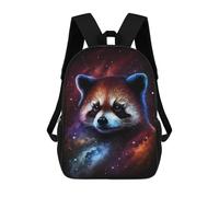 sinyumoney Cosmic Red Panda Art Print-1 17inch Sacs À Dos Scolaires Imprimés En 3D - Sacs À Dos Tendance Pour Garçons Du Primaire Et Du Collège
