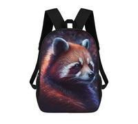 sinyumoney Cosmic Red Panda Portrait-3 Sac À Dos Pour Garçons Et Adolescents, Sacs À Dos Pour Filles, Sacs À Dos Pour Tout-petits, Sacs À Livres Pour L'école Primaire Et Le Collège 17inch