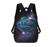 sinyumoney Cosmic Rose Bloom Sacs À Dos Tendance Imprimés En 3D 17inch Sac D'école Décontracté Pour Enfants, Garçons, Élèves Du Primaire Et Du Collège