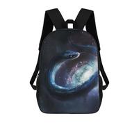 sinyumoney Cosmic Serpent Galaxy Artwork Sac À Dos Scolaire Pour Enfants, Imprimé En 3D, Pour Garçons, Élèves Du Primaire Et Du Collège 17inch