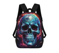 sinyumoney Cosmic Skull Artwork-1 Sac À Dos Pour Garçons Et Adolescents, Sacs À Dos Pour Filles, Sacs À Dos Pour Tout-petits, Sacs À Livres Pour L'école Primaire Et Le Collège 17inch