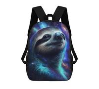sinyumoney Cosmic Sloth Portrait-11 Sacs À Dos Tendance Imprimés En 3D 17inch Sac D'école Décontracté Pour Enfants, Garçons, Élèves Du Primaire Et Du Collège