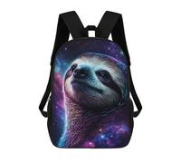 sinyumoney Cosmic Sloth Portrait-6 Sacs À Dos Pour Enfants 17inch Sac À Dos Scolaire, Sac D'école Imprimé En 3D Pour Garçons, Élèves Du Primaire Et Du Collège