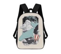 sinyumoney Cosmic Space Whale Sacs À Dos Imprimés En 3D Pour Enfants, Sacs D'école Tendance Pour Garçons, Sacs De Voyage, Sacs Scolaires Pour Élèves Du Primaire 17inch