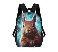sinyumoney Cosmic Squirrel Portrait Sac À Dos En Peluche À Motif Dessin Animé, Sac À Dos 3D Pour Enfants, Idée Cadeau D'anniversaire Pour Garçons Et Filles 17inch