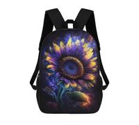 sinyumoney Cosmic Sunflower Bloom-5 Sacs À Dos, Sac À Dos Enfant, Sac D'école, Sac À Dos De Voyage Imprimé En 3D, Accessoire De Mode, Sac À Dos Imperméable Pour Enfants 17inch