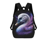 sinyumoney Cosmic Swan Art Print-16 Sac À Dos Imprimé En 3D, Sac D'école Décontracté Et Tendance Pour Enfants, Sac D'école Pour Garçons, Collégiens 17inch