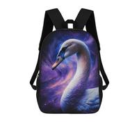 sinyumoney Cosmic Swan Art Print-7 Sac À Dos Imprimé En 3D, Sac D'école Décontracté Et Tendance Pour Enfants, Sac D'école Pour Garçons, Collégiens 17inch
