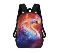 sinyumoney Cosmic Swan Fantasy Sac À Dos Enfant, Sac D'école, Sac À Dos Imprimé 3D Avec Motif De Dessin Animé, Grande Capacité, Pour Garçons Et Filles 17inch