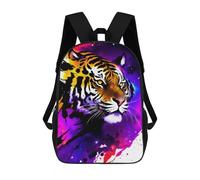 sinyumoney Cosmic Tiger Art Print Sac À Dos Imprimé 3D Pour Enfants, Sac À Dos Léger Pour Écoliers Et Écoliers, Sac À Goûter Pour La Crèche 17inch