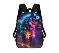sinyumoney Cosmic Tiger Artwork Sac À Dos Imprimé En 3D, Sac D'école Décontracté Et Tendance Pour Enfants, Sac D'école Pour Garçons, Collégiens 17inch