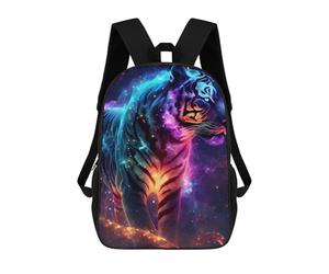 sinyumoney Cosmic Tiger Artwork Sac À Dos Imprimé En 3D, Sac D'école Décontracté Et Tendance Pour Enfants, Sac D'école Pour Garçons, Collégiens 17inch