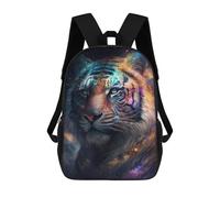 sinyumoney Cosmic Tiger Portrait-10 Sac À Dos Pour Garçons Et Adolescents, Sacs À Dos Pour Filles, Sacs À Dos Pour Tout-petits, Sacs À Livres Pour L'école Primaire Et Le Collège 17inch