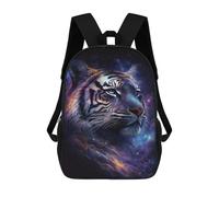 sinyumoney Cosmic Tiger Portrait Art Print-1 17inch Sacs À Dos Scolaires Imprimés En 3D - Sacs À Dos Tendance Pour Garçons Du Primaire Et Du Collège
