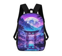 sinyumoney Cosmic Torii Gate Glow Sac À Dos Scolaire Imprimé En 3D Pour Enfants, Sac À Dos De Voyage Tendance Et Décontracté Pour Écoliers 17inch