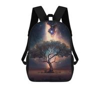 sinyumoney Cosmic Tree of Life Sac À Dos, Cartable Imprimé En 3D, Sac À Goûter, Sac À Dos De Voyage, Sac À Dos Entre Amis, Sac À Dos Scolaire Pour Filles Et Garçons 17inch