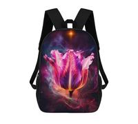 sinyumoney Cosmic Tulip Nebula Bloom Sacs À Dos Pour Enfants, Cartables Imprimés En 3D, Sacs À Dos Pour Élèves Du Primaire Et Du Collège, Garçons Et Filles 17inch