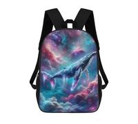 sinyumoney Cosmic Whale in Nebula Clouds Sac À Dos Scolaire Pour Adolescents, Imprimé En 3D, Ajustable, À Poches Tendance, Pour Enfants, Garçons, Filles, Étudiants Et Adolescents 17inch