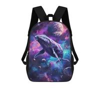 sinyumoney Cosmic Whale Sac À Dos Scolaire Pour Adolescents, Imprimé En 3D, Ajustable, À Poches Tendance, Pour Enfants, Garçons, Filles, Étudiants Et Adolescents 17inch