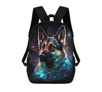 sinyumoney Cosmic Wolf Art Print-10 Sacs À Dos Tendance Imprimés En 3D 17inch Sac D'école Décontracté Pour Enfants, Garçons, Élèves Du Primaire Et Du Collège
