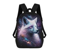 sinyumoney Cosmic Wolf Art Print Sacs À Dos Pour Enfants, Sac À Dos Scolaire Imprimé En 3D Pour Enfants, Sac À Dos De Voyage, Sac À Livres Pour Enfants 17inch Sac D'école