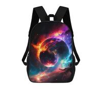 sinyumoney Cosmic Yin-Yang Nebula Sac À Dos Imprimé En 3D, Sac D'école Décontracté Et Tendance Pour Enfants, Sac D'école Pour Garçons, Collégiens 17inch