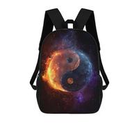 sinyumoney Cosmic Yin Yang Symbol-2 Sacs À Dos Décontractés Pour Enfants, Sacs D'école Pour Adolescents, Filles Et Garçons, Sacs À Dos Pour Livres 17inch
