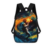 sinyumoney Cosmonaut in A Star Dream Sacs À Dos Pour Enfants, Sac À Dos Scolaire, Sac À Dos Imprimé En 3D Pour Enfants, Sac À Dos De Voyage, Sac À Livres, Sac D'école Pour Enfants 17inch