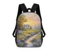 sinyumoney Cottage by The Creek Sac À Dos Imprimé 3D Pour Enfants, Sac À Dos Léger Pour Écoliers Et Écoliers, Sac À Goûter Pour La Crèche 17inch
