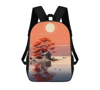 sinyumoney Cottage Core Sunset Sacs À Dos Imprimés En 3D Pour Enfants, Sacs D'école Tendance Pour Garçons, Sacs De Voyage, Sacs Scolaires Pour Élèves Du Primaire 17inch
