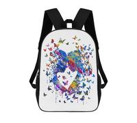 sinyumoney Couple in Love Sac À Dos Léger Et Décontracté Pour La Journée, Idéal Pour L'école, Pour Adolescents, Filles, Garçons, Femmes Et Hommes 17inch