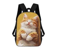 sinyumoney Cozy Tabby Cat Art Sac À Dos Scolaire Pour Filles Et Garçons, Grande Capacité, Léger, Pour Enfants Et Étudiants 17inch