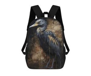 sinyumoney Crane Bird Adorable Sac À Dos Scolaire Imprimé En 3D, Sac À Dos Décontracté Pour Enfants, Sac D'école Imprimé En 3D Pour Garçons, Primaire Et Collège 17inch