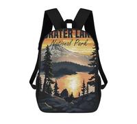 sinyumoney Crater Lake National Park Sunset Sac À Dos, Cartable Imprimé En 3D, Sac À Goûter, Sac À Dos De Voyage, Sac À Dos Entre Amis, Sac À Dos Scolaire Pour Filles Et Garçons 17inch