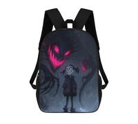 sinyumoney Creepy Girl with Shadow Monster Sac À Dos Scolaire Pour Enfants Imprimé En 3D, Idéal Pour Les Voyages Et Les Livres 17inch