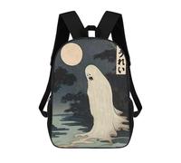 sinyumoney Creepy Japanese Ghost Sac À Dos Scolaire Pour Adolescents, Imprimé En 3D, Ajustable, À Poches Tendance, Pour Enfants, Garçons, Filles, Étudiants Et Adolescents 17inch