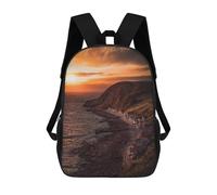 sinyumoney Crovie Village Sac À Dos Scolaire Pour Filles Et Garçons, Grande Capacité, Léger, Pour Enfants Et Étudiants 17inch