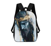 sinyumoney Crowned Jesus in Marble Sacs À Dos Scolaires Pour Enfants, Sac D'école Imprimé En 3D Pour Garçons, Élèves Du Primaire Et Du Collège 17inch